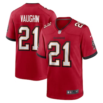 mens nike keshawn vaughn red tampa bay buccaneers player jer